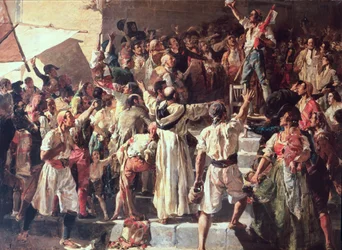 Il grido del Palleter che dichiara guerra a Napoleone, 1884
